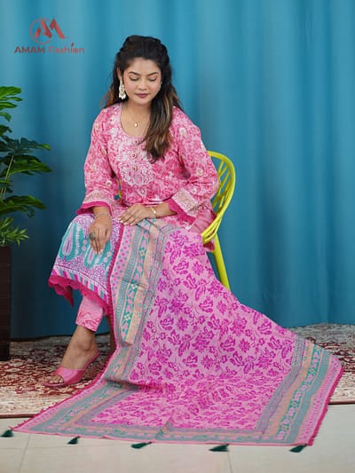 Premium Cotton Three Piece