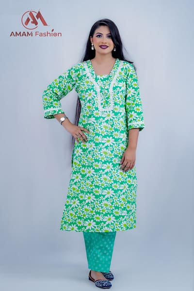 Premium Green Full Koli Two Piece